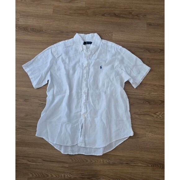 Ralph Lauren Linen Shirt Mens Size XL  Button Down Preppy Beach Coastal - Picture 1 of 6